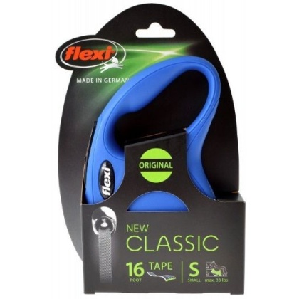 Flexi New Classic Retractable Tape Leash - Blue