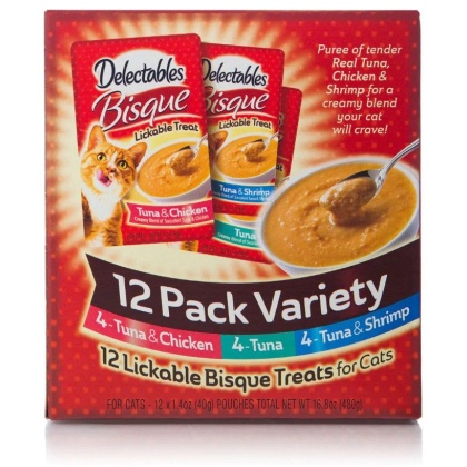 Hartz Delectables Bisque Lickable Treat for Cats - Variety Pack