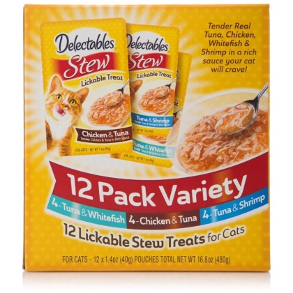 Hartz Delectables Stew Lickable Treat for Cats - Variety Pack