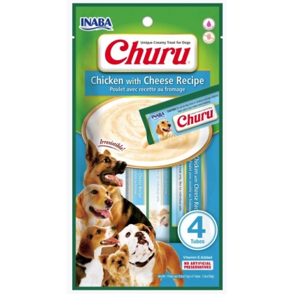 Inaba Churu Chicken with Cheese Recipe Creamy Dog Treat