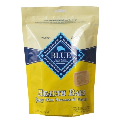 Blue Buffalo Health Bars Dog Biscuits - Baked with Bananas & Yogurt