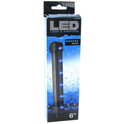 Via Aqua Blue LED Light & Airstone