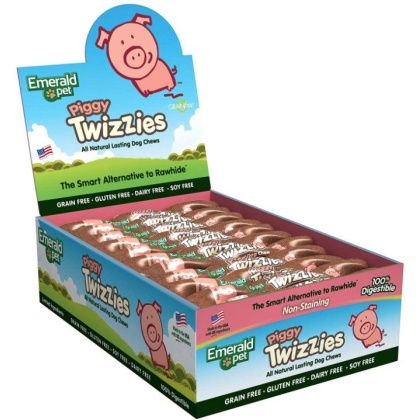 Emerald Pet Piggy Twizzies Natural Dog Chews