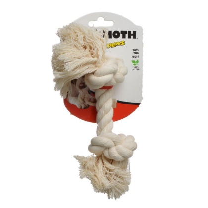 Flossy Chews Rope Bone - White