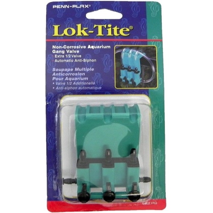 Penn Plax Lok-Tite Plastic Valve with Hanger 3 Gang Valve