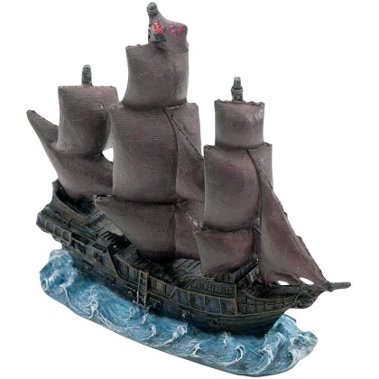 Penn Plax Black Pearl Resin Ornament - Medium