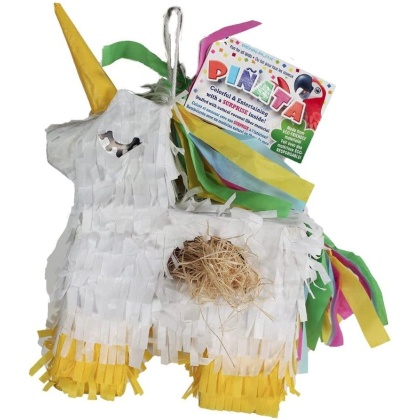 Penn Plax Large Unicorn Piniata Bird Toy