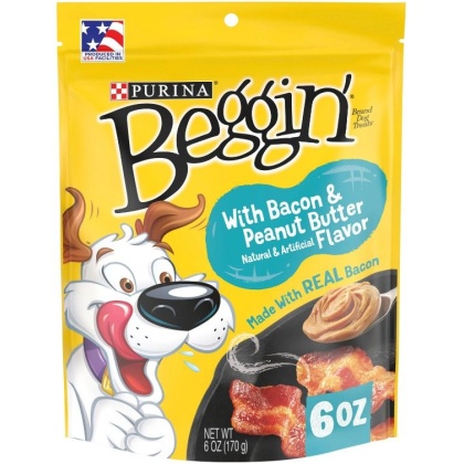 Purina Beggin\' Strips Bacon and Peanut Butter Flavor