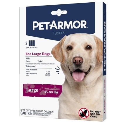 PetArmor Flea and Tick Treatment for Large Dogs (45-88 Pounds)