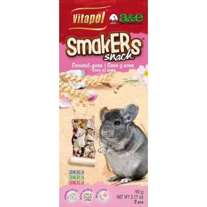 A&E Cage Company Smakers Coconut-Rose Sticks for Chinchillas