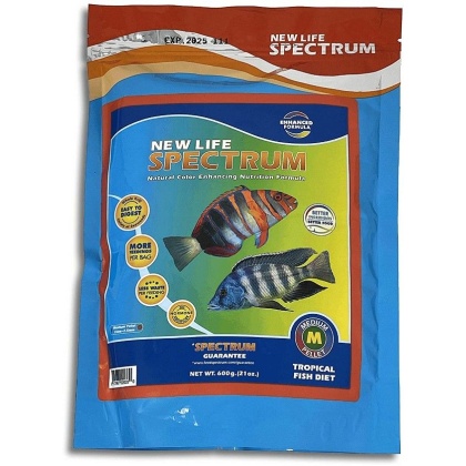 New Life Spectrum Tropical Fish Food Medium Sinking Pellets