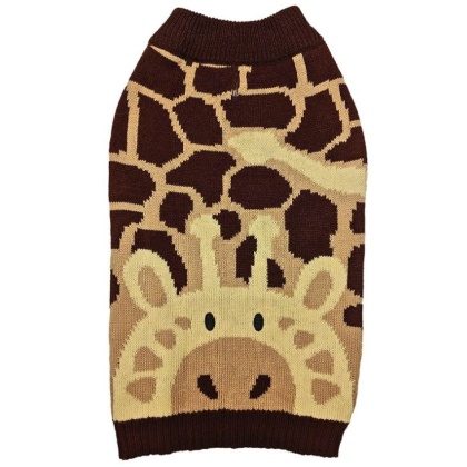 Fashion Pet Giraffe Dog Sweater Brown