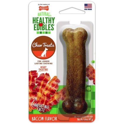 Nylabone Healthy Edibles Wholesome Dog Chews - Bacon Flavor