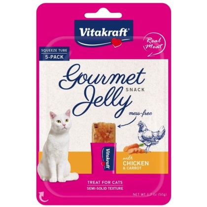 VitaKraft Gourmet Jelly Cat Treat with Chicken and Carrot